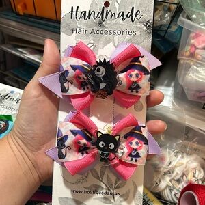 Halloween Hair Bow Clips